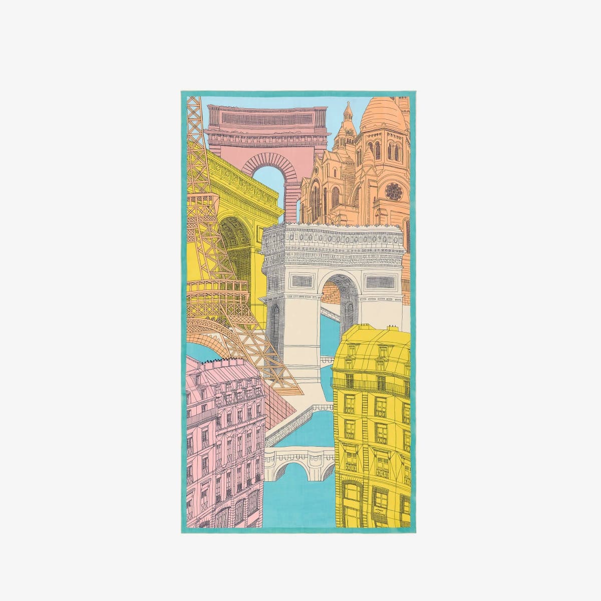 Inoui_Editions-Paris-巴黎長圍巾-藍綠