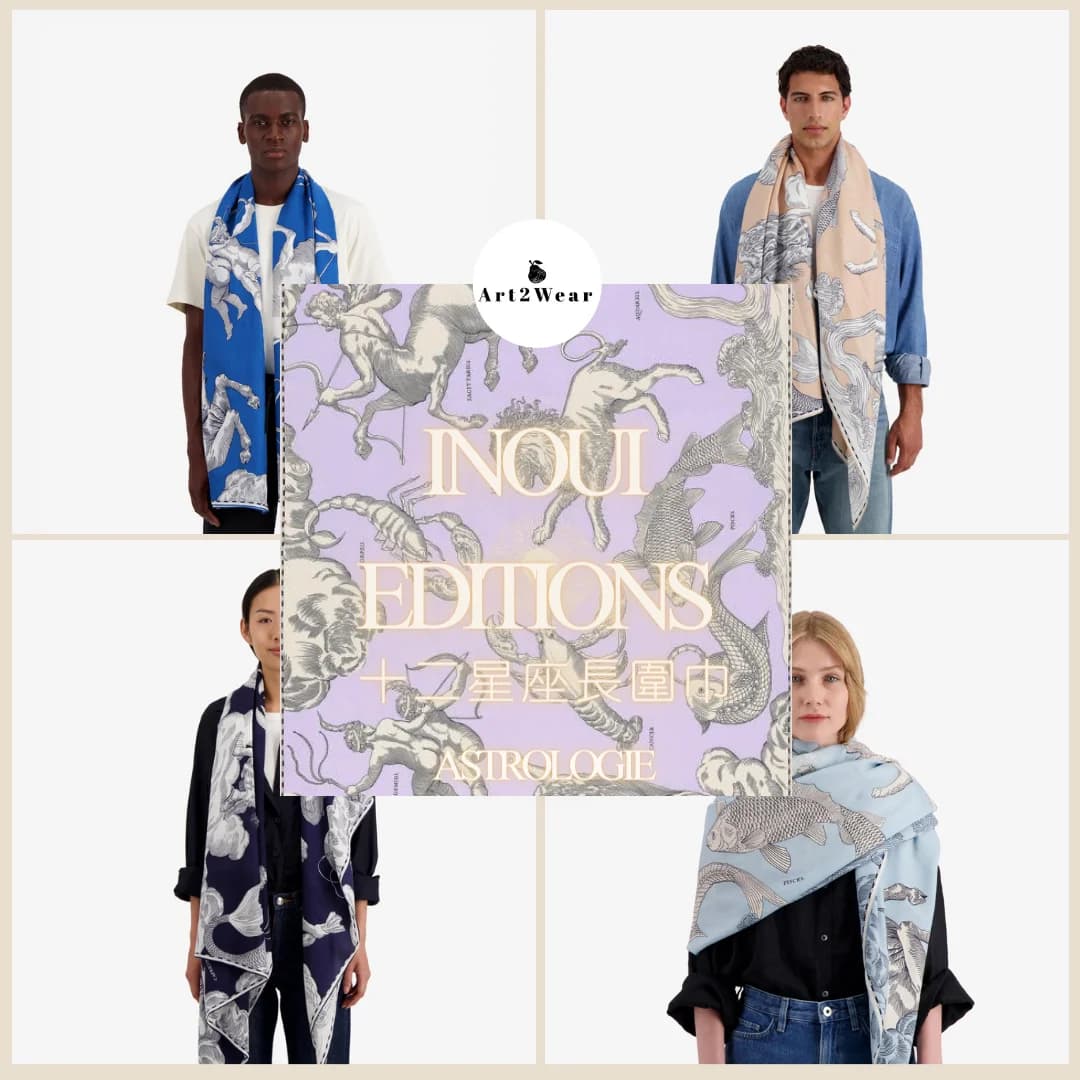 Inoui Editions-Scarf 100 Astrologie-全星座長圍巾